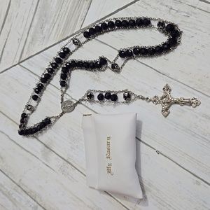 Amethyst Rosary Beads with white case